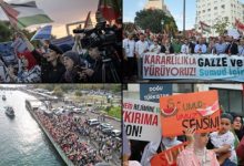 Küresel Sumud Filosu’na destek için birçok ilde yürüyüş düzenlendi