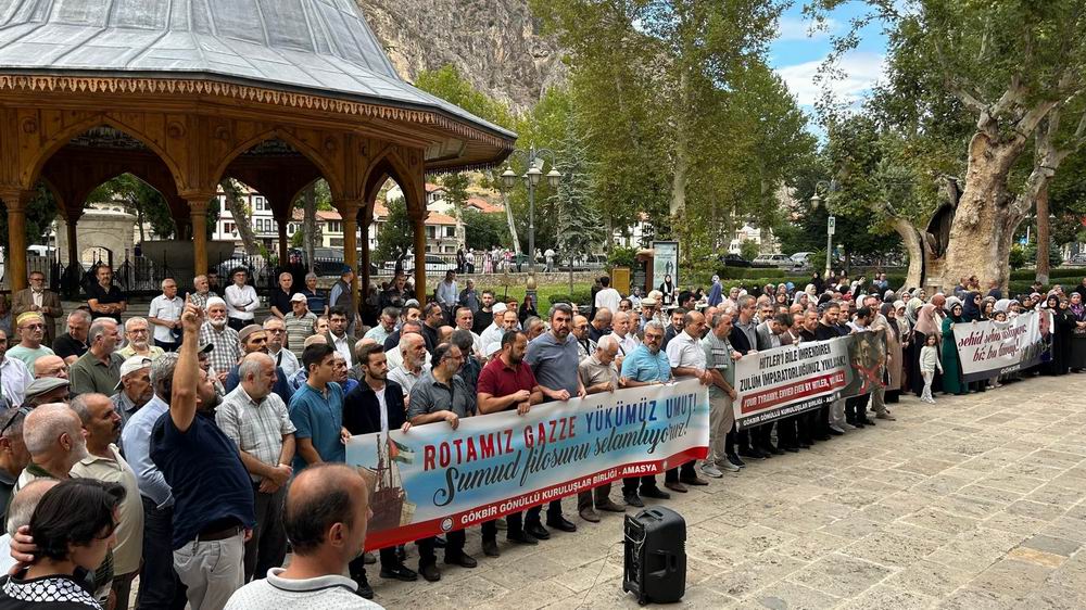 Sumud filosuna Amasya’dan destek