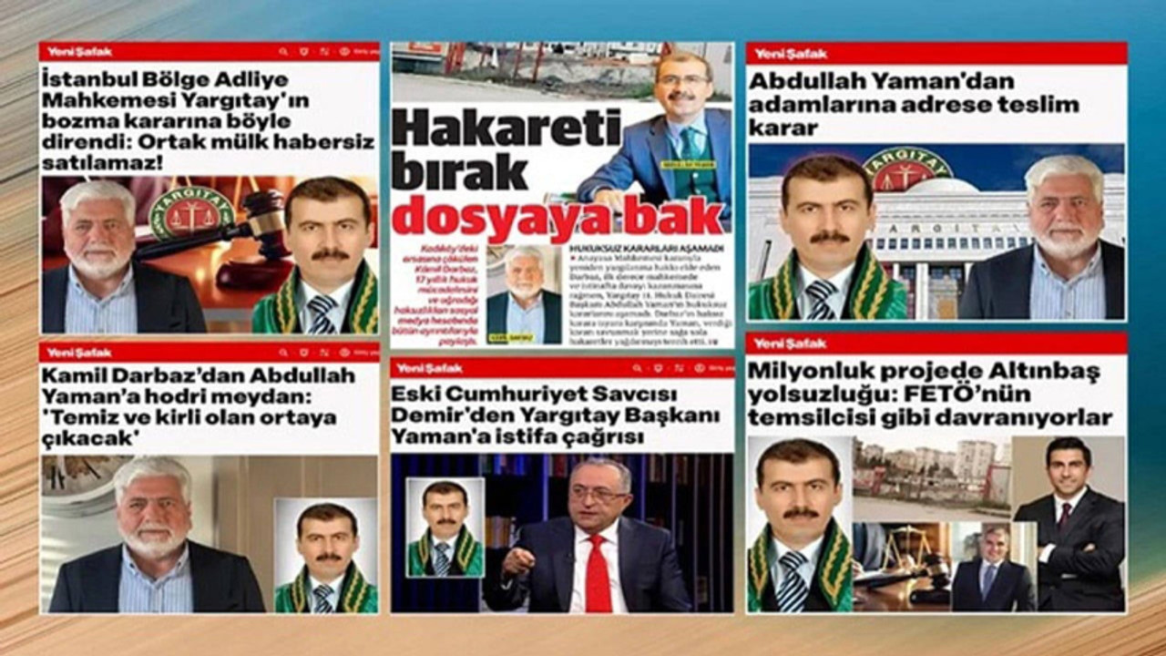 Yeni Şafak Gazetesi Yargıtay Başkanı Hakkında Suç